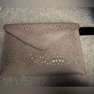 Gold and taupe clutch and crossbody new with tags